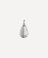 Monica Vinader Silver Nura Pearl Pendant Charm In Silver
