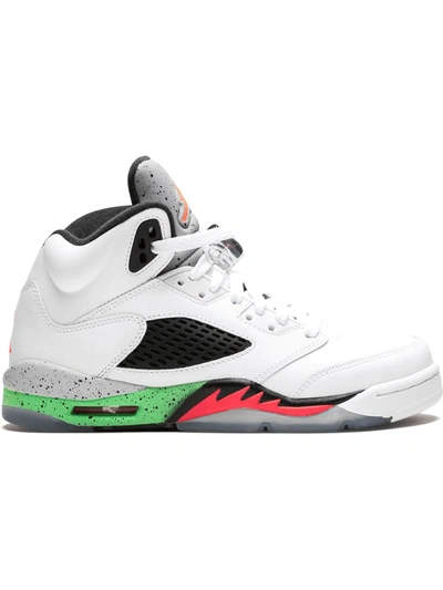 Nike Kids' Air Jordan 5 Retro Bg运动鞋 In White