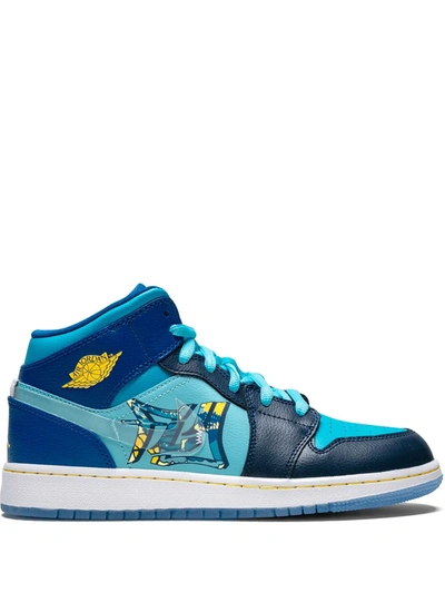 Nike Kids' Air Jordan 1 Mid Fly Sneakers In Blue