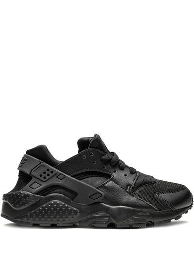 Nike Big Kids Huarache Run Running Trainers From Finish Line In Black