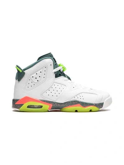 Nike Kids' Air Jordan 6 Retro Sneakers In White