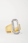 EÉRA 18-KARAT YELLOW AND WHITE GOLD DIAMOND RING