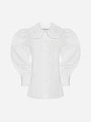 FENDI OVERSIZED COLLAR COTTON SHIRT