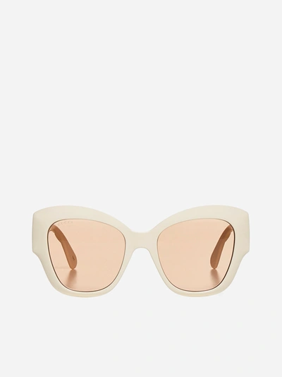 Gucci Double G-logo Cat-eye Sunglasses
