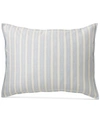 Ralph Lauren Graydon Bold Stripe Decorative Pillow, 15" X 20" Bedding In Dune And Chambray