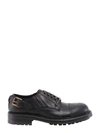 DOLCE & GABBANA LEATHER BUCKLE DERBY SHOES,A10656AW374 80999