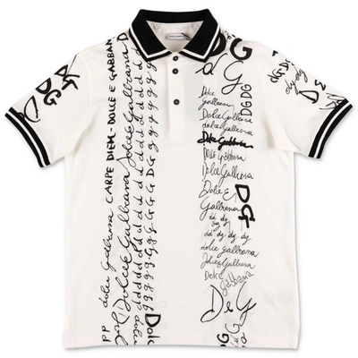 Dolce & Gabbana Kids' T-shirt In Bianco