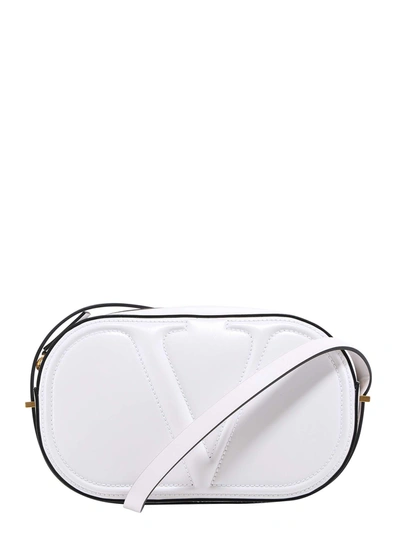 Valentino Garavani Vlogo Walk Shoulder Strap In White