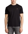 Polo Ralph Lauren Soft Touch French Terry Cotton T-shirt In Polo Black