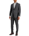 Marc New York By Andrew Marc Men's Modern-fit Suit In Charcoal Sharkskin