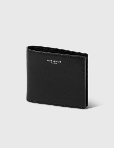 Saint Laurent East/west Wallet With Card Case In Black