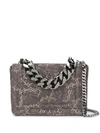 CASADEI FLORAL EMBROIDERY SHOULDER BAG