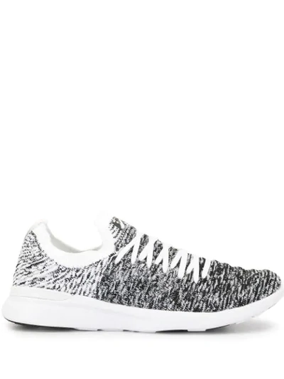 Apl Athletic Propulsion Labs Techloom Wave Knitted Trainers In Black