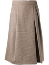 BARENA VENEZIA 格纹褶饰苏格兰半身裙