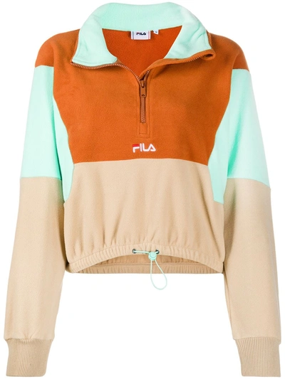 Fila Colour-block Sweatshirt In Neutrals