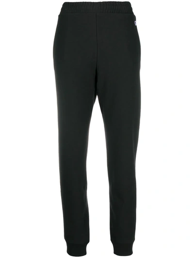 Champion Logo Embroidered Track Trousers In Black