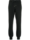Barrie Drawstring Cashmere Track Pants In Grey