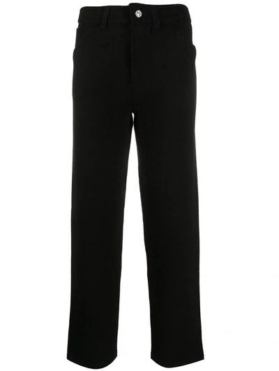 BARRIE HIGH-WAISTED KNITTED TROUSERS