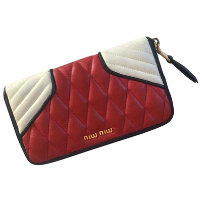 Pre-owned Miu Miu Multicolour Leather Wallet