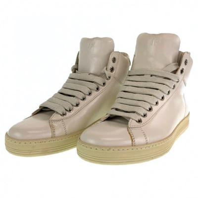 Pre-owned Tom Ford Leather Trainers