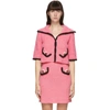 MOSCHINO MOSCHINO PINK STRAWBERRY APPLIQUE CARDIGAN