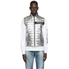 PALM ANGELS PALM ANGELS SILVER METALLIC SEASON QUILTED VEST