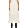 EDIT EDIT OFF-WHITE DRAWCORD TROUSERS