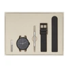 INSTRMNT INSTRMNT GUNMETAL AND BLACK RUBBER EVERYDAY WATCH