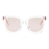 GUCCI GUCCI PINK SQUARE SUNGLASSES