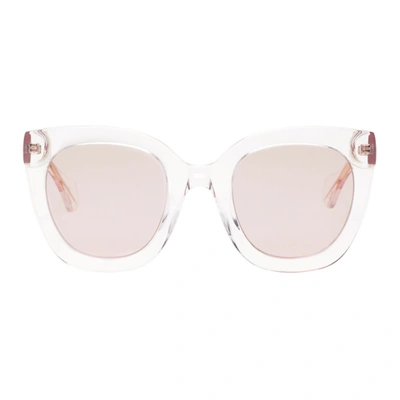 Gucci Pink Square Sunglasses In 005 Pink