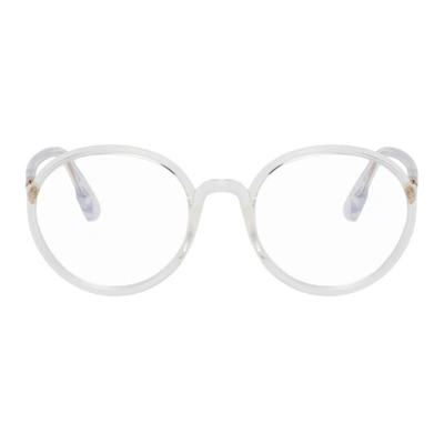 Dior Transparent Sostellaire02 Glasses In 0900 Crysta