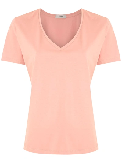 Egrey V-neck T-shirt In Pink