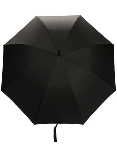 Paul Smith Multistripe Trim Crook Umbrella In Black