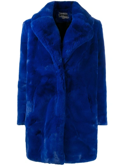 Apparis Eloise Faux-fur Coat, Created For Macy's In Periwinkle