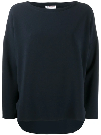 Alberto Biani Side-slit Jumper In Blue