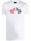 PS BY PAUL SMITH ZEBRA PRINT T-SHIRT