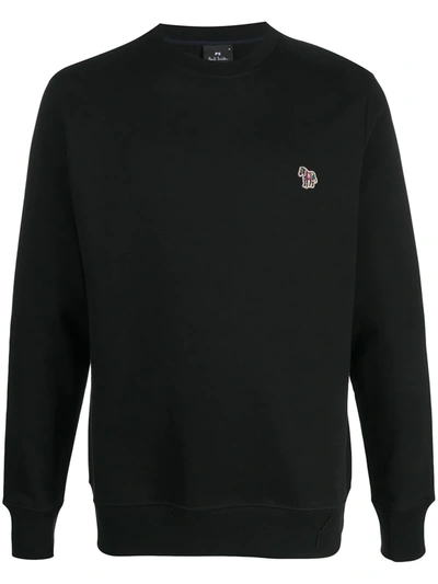 Ps By Paul Smith Ps Paul Smith Zebra Logo Sweatshirt With Zebra Logo In Black