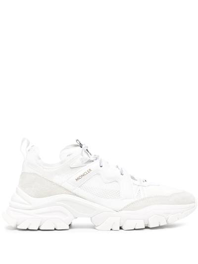 Moncler Tricolour-tab Sneakers In White