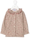 Siola Floral Print Long-sleeved Shirt In Neutrals