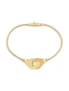 Dinh Van Women's Menottes 18k Yellow Gold & Diamond Snake-chain Bracelet