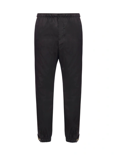 Prada Re-nylon Trousers In Black