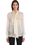 ALEXANDRE VAUTHIER SHIRT IN BEIGE SILK,11549182