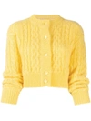 LANEUS CABLE-KNIT CARDIGAN