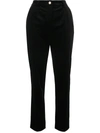 DOLCE & GABBANA HIGH-WAISTED SLIM-FIT TROUSERS