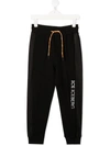 Iceberg Logo-print Track Pants In Black