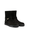 DOLCE & GABBANA LOGO PLAQUE ANKLE BOOTS