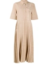 GANNI pleated shirt dress