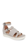 Linea Paolo Renta Cage Sandal In Rock Leather