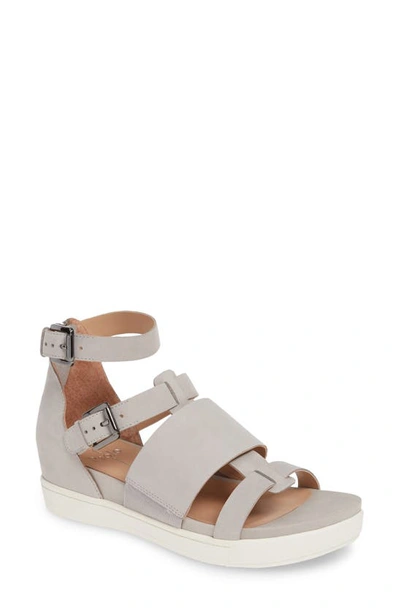 Linea Paolo Renta Cage Sandal In Rock Leather