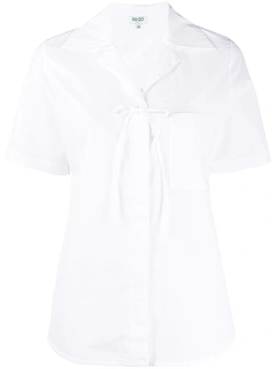 Kenzo Women's Fa52ch0245ap01 White Cotton Shirt